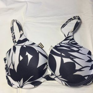 Baltex Bikini Top, Padded, push up,  sz 14 blue/wh